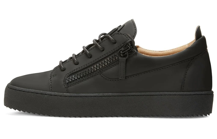 Giuseppe Zanotti Frankie Low 'Black Zip Lace-Up'