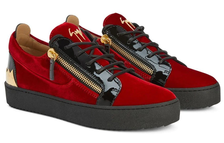 Giuseppe Zanotti Frankie Low 'Red Velvet Patent' 圖 2