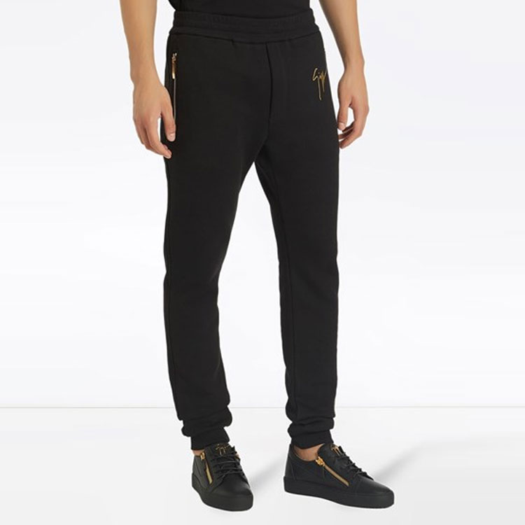 Purchase ジュゼッペザノッティ FW21 ストレートレッグ トラックパンツ ブラック IRU0010001