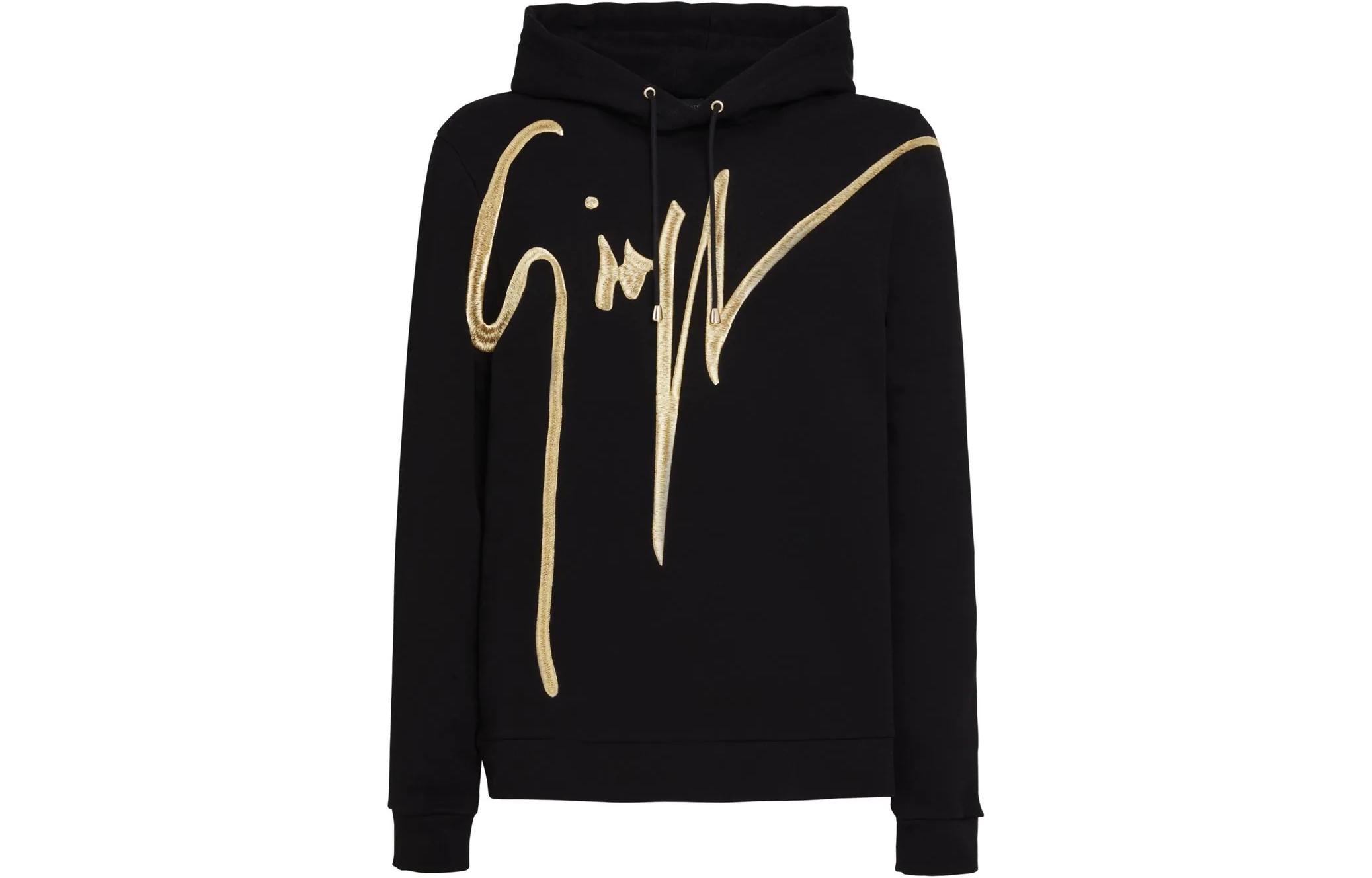 Order Giuseppe Zanotti FW22 Sudadera Negra con Logo Bordado. IRU2010001