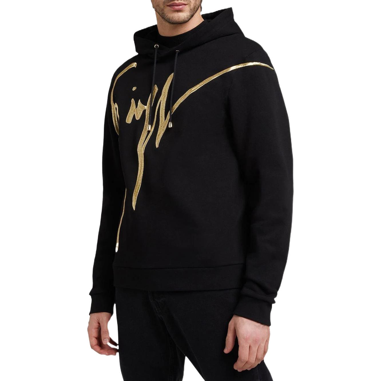 Purchase Giuseppe Zanotti FW22 Sudadera Negra con Logo Bordado. IRU2010001