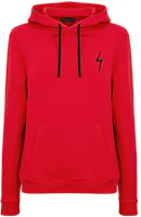 Giuseppe Zanotti FW23 Solid Hoodie with Patterned Patches and Drawstring IRU2013K05 Giuseppe Zanotti FW23 Solid Hoodie with Patterned Patches and Drawstring IRU2013K05