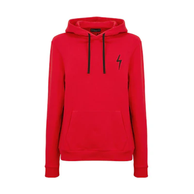 Giuseppe Zanotti FW23 Solid Hoodie with Patterned Patches and Drawstring IRU2013K05