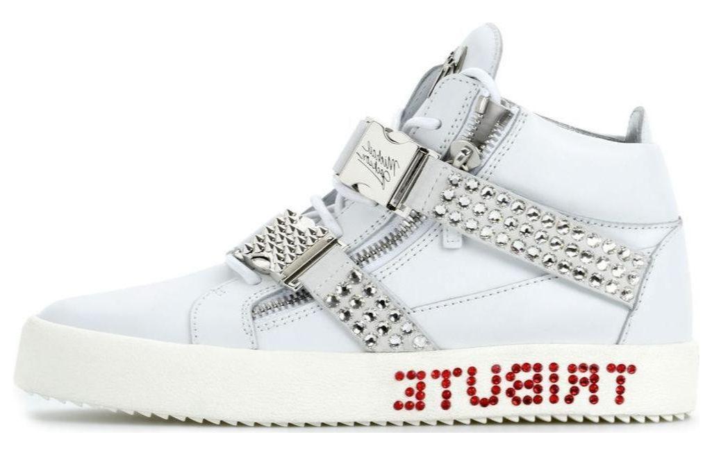Buy Sepatu Tinggi Giuseppe Zanotti Tribute 'Kulit Putih' 1RM90064003