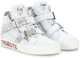 Lookbook giuseppe zanotti/GZ Tribute 皮革 圓頭繫帶 高筒 板鞋 男款 白色