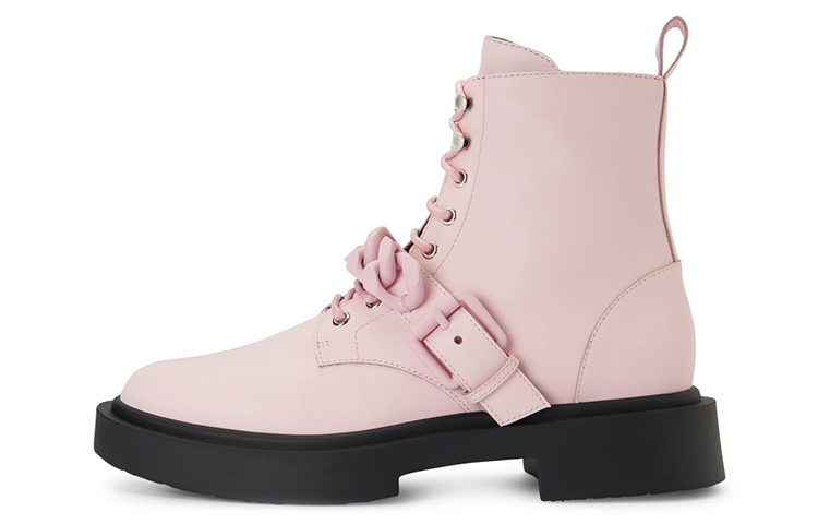 Giuseppe Zanotti Giuseppi Zanotti Adric 'Pink Leather Lace-Up Bootie'