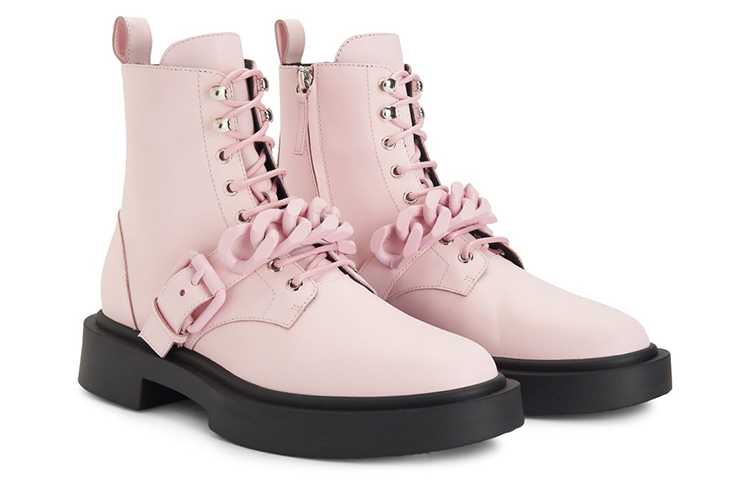 Giuseppe Zanotti Giuseppi Zanotti Adric 'Pink Leather Lace-Up Bootie' 圖 2