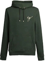 Giuseppe Zanotti Green Solid Color Drawstring Hoodie IRU0009002 Giuseppe Zanotti Green Solid Color Drawstring Hoodie IRU0009002