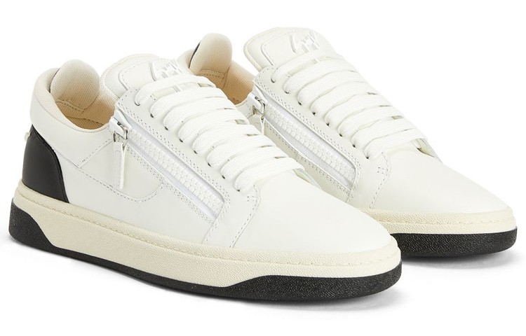 Order Giuseppe Zanotti GZ94 'Black and White Floral Lace-Up Low-Top' RU30027001