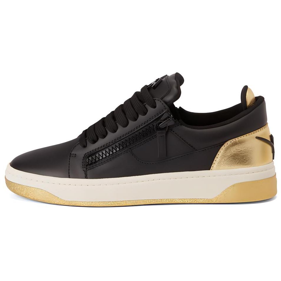Giuseppe Zanotti Gz94 'Black Leather Low-Top' RU30041001