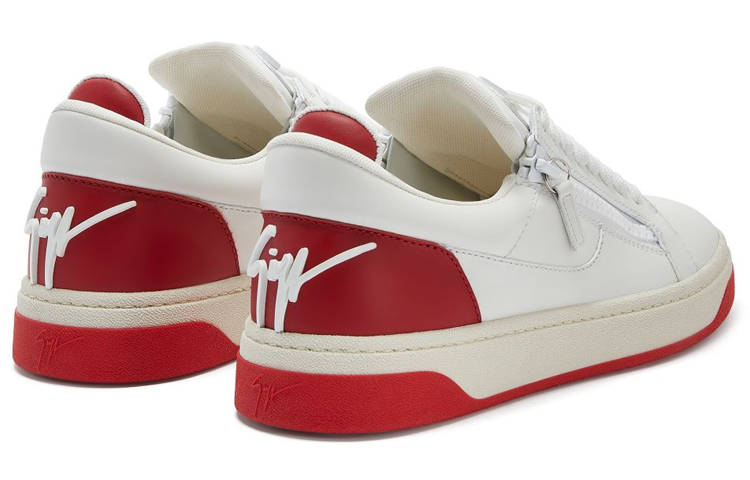 Giuseppe Zanotti Gz94 'White Red Floral Low-Top' 圖 4