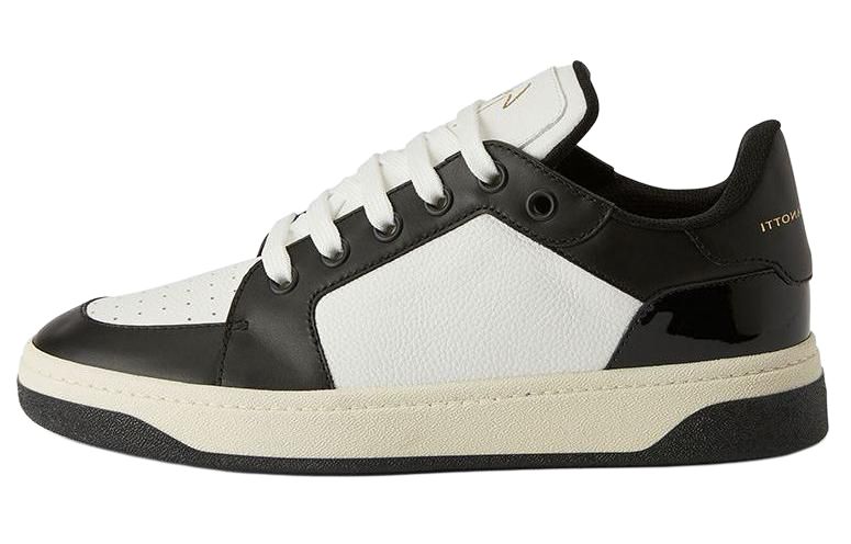 Giuseppe Zanotti GZ94 Black Leather Casual Retro Sneakers Stylish Classic RM40010002
