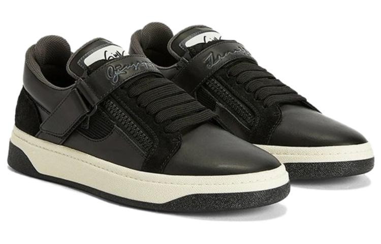 Order 朱塞佩·萨诺第 GZ94 低帮 '黑色皮革' 运动鞋 RU30046001