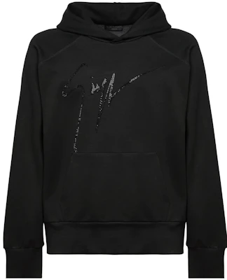 주세페 자노티 GZ FW22 크리스탈 로고 블랙 후디 - 캐주얼 패션 스웨터 IRU2000002 Buy 주세페 자노티 GZ FW22 크리스탈 로고 블랙 후디 - 캐주얼 패션 스웨터 IRU2000002