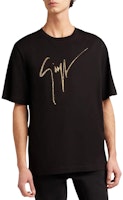 ジュゼッペザノッティ GZ FW22 ロゴ ラインストーン 半袖 Tシャツ メンズ ブラック ゴールド IRU2003001 Lookbook ジュゼッペザノッティ GZ FW22 ロゴ ラインストーン 半袖 Tシャツ メンズ ブラック ゴールド IRU2003001