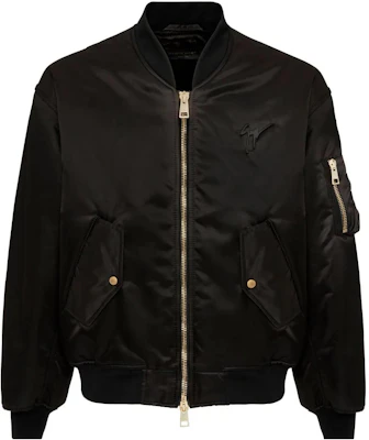 주세페 자노티 GZ FW23 슬림 로고 보머 재킷 남성용 블랙 IRU3011001 Buy 주세페 자노티 GZ FW23 슬림 로고 보머 재킷 남성용 블랙 IRU3011001