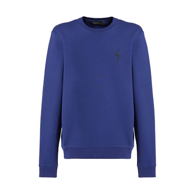 Giuseppe Zanotti GZ FW23 Solid Color Crewneck Sweatshirt Deep Purple IRU2012K02