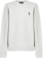 Giuseppe Zanotti GZ FW23 Solid Logo Embroidered Crewneck Sweatshirt Grey Mens IRU2012K03 Giuseppe Zanotti GZ FW23 Solid Logo Embroidered Crewneck Sweatshirt Grey Mens IRU2012K03