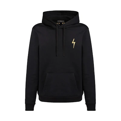 Giuseppe Zanotti GZ Lightning Print Pullover Hoodie Black () ERU2018H02