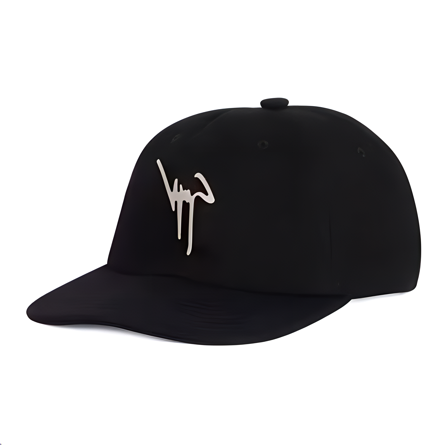 Giuseppe Zanotti GZ Logo Black Cotton Metal Fabric Baseball Cap for Men IAU0007002