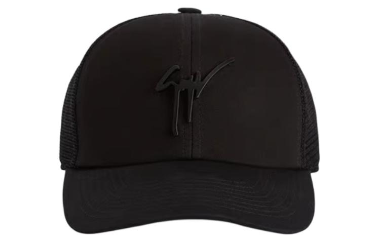 Giuseppe Zanotti GZ Logo Cotton Polyester Black Cap for Men EAU4007001