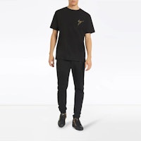 ジュゼッペザノッティ メンズ GZロゴ刺繍入りブラッククルーネックTシャツ. IRU0007001 Lookbook ジュゼッペザノッティ メンズ GZロゴ刺繍入りブラッククルーネックTシャツ. IRU0007001