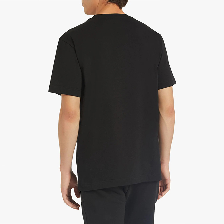 Shop ジュゼッペザノッティ メンズ GZロゴ刺繍入りブラッククルーネックTシャツ. IRU0007001