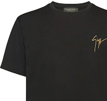 ジュゼッペザノッティ メンズ GZロゴ刺繍入りブラッククルーネックTシャツ. IRU0007001 Details for ジュゼッペザノッティ メンズ GZロゴ刺繍入りブラッククルーネックTシャツ. IRU0007001