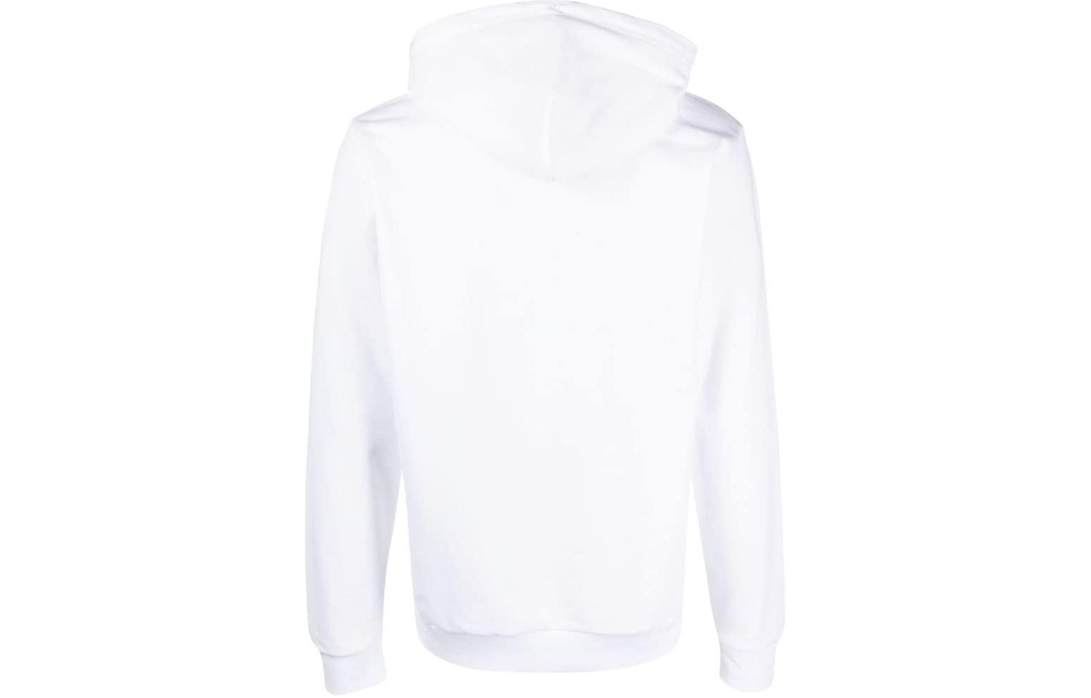 Lookbook Sudadera con capucha blanca relajada con logotipo GZ de Giuseppe Zanotti. DM0DM17810