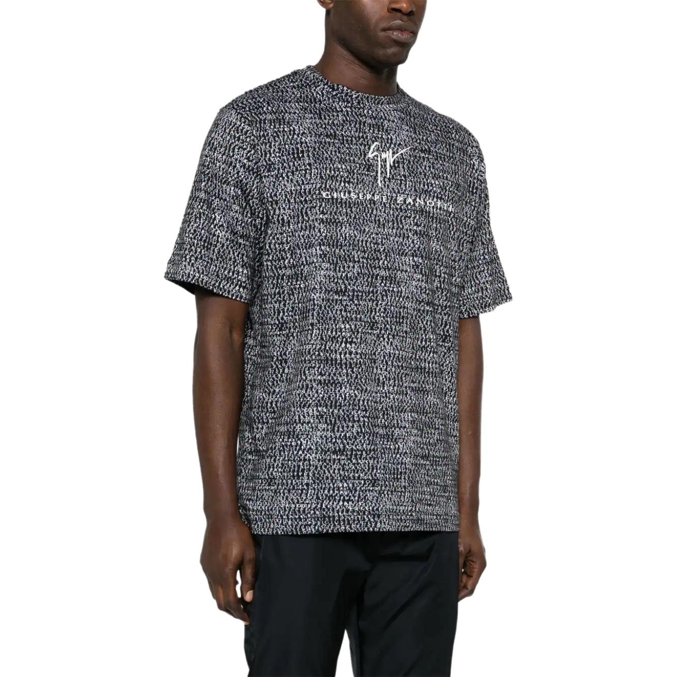 Purchase Camiseta Negra Giuseppe Zanotti GZ Monogram para Hombre. ERU4001002