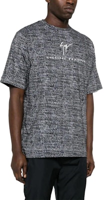 ジュゼッペザノッティ GZモノグラムプリント クルーネックTシャツ ブラック メンズ ERU4001002 Purchase ジュゼッペザノッティ GZモノグラムプリント クルーネックTシャツ ブラック メンズ ERU4001002