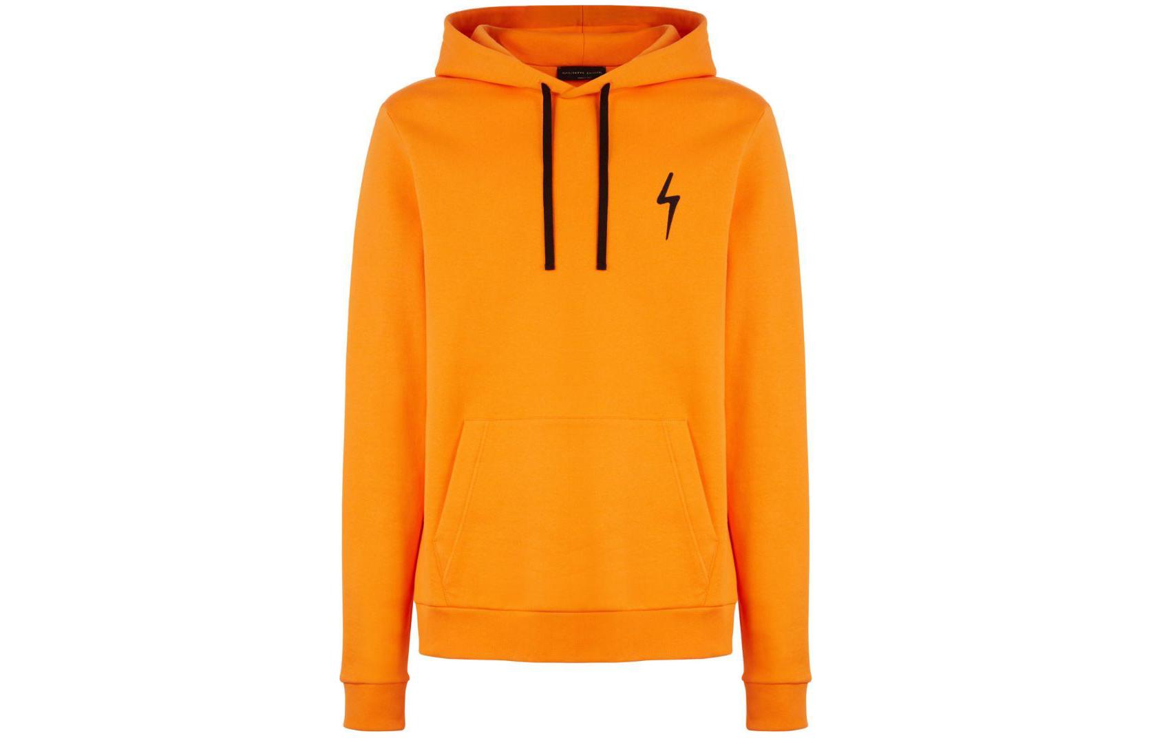 Giuseppe Zanotti GZ Orange Hoodie with Logo Embroidery for Men IRU2013K03