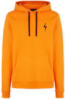 Giuseppe Zanotti GZ Orange Hoodie with Logo Embroidery for Men IRU2013K03 Giuseppe Zanotti GZ Orange Hoodie with Logo Embroidery for Men IRU2013K03