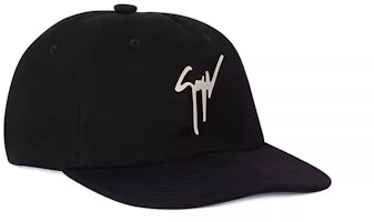 Giuseppe Zanotti GZ Script Logo Fabric Cap Men’s Black IAU0007002 Giuseppe Zanotti GZ Script Logo Fabric Cap Men’s Black IAU0007002