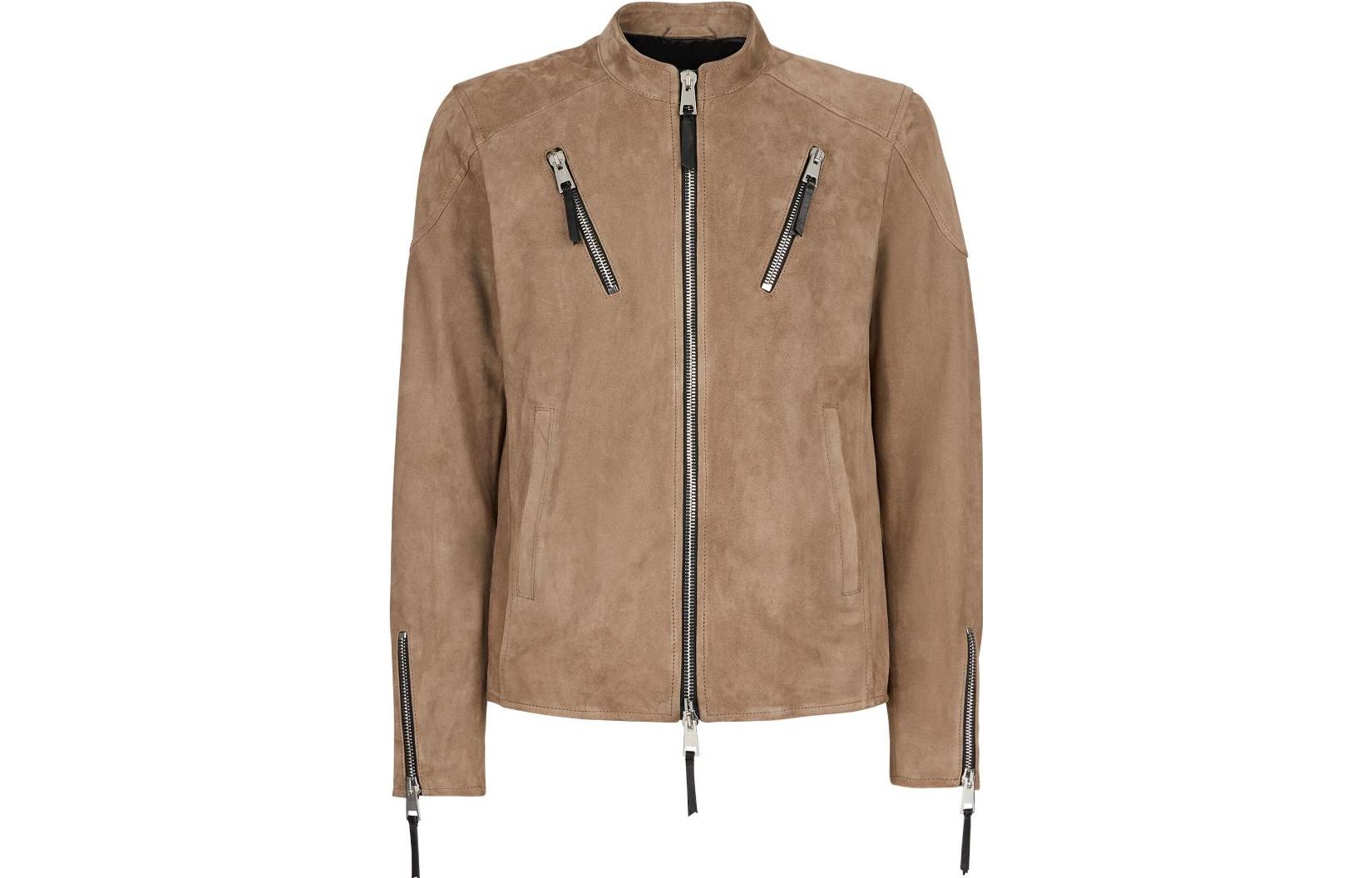 Giuseppe Zanotti GZ Solid Color Stand Collar Long Sleeve Jacket - ERU2023H02