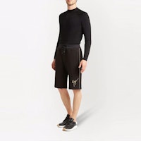 ジュゼッペザノッティ GZ SS22 ブラック ロゴパッチ ルーズフィット カジュアルショーツ ERU2001001 Lookbook ジュゼッペザノッティ GZ SS22 ブラック ロゴパッチ ルーズフィット カジュアルショーツ ERU2001001