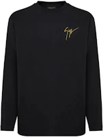 Giuseppe Zanotti GZ SS22 Black Pullover Sweatshirt with Logo Embroidery Men IRU1010001 Giuseppe Zanotti GZ SS22 Black Pullover Sweatshirt with Logo Embroidery Men IRU1010001