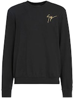 Giuseppe Zanotti GZ SS23 Black Rhinestone Crewneck Sweatshirt Long Sleeve ERU3011001 Giuseppe Zanotti GZ SS23 Black Rhinestone Crewneck Sweatshirt Long Sleeve ERU3011001