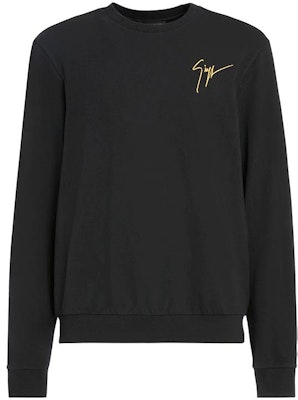 ジュゼッペザノッティ GZ SS23 ブラック ラインストーン クルーネック スウェットシャツ 長袖 ERU3011001 Buy ジュゼッペザノッティ GZ SS23 ブラック ラインストーン クルーネック スウェットシャツ 長袖 ERU3011001