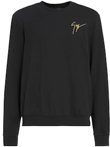 ジュゼッペザノッティ GZ SS23 ブラック ラインストーン クルーネック スウェットシャツ 長袖 ERU3011001 Order ジュゼッペザノッティ GZ SS23 ブラック ラインストーン クルーネック スウェットシャツ 長袖 ERU3011001