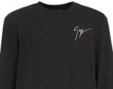 ジュゼッペザノッティ GZ SS23 ブラック ラインストーン クルーネック スウェットシャツ 長袖 ERU3011001 Purchase ジュゼッペザノッティ GZ SS23 ブラック ラインストーン クルーネック スウェットシャツ 長袖 ERU3011001