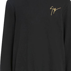 ジュゼッペザノッティ GZ SS23 ブラック ラインストーン クルーネック スウェットシャツ 長袖 ERU3011001 Details for ジュゼッペザノッティ GZ SS23 ブラック ラインストーン クルーネック スウェットシャツ 長袖 ERU3011001