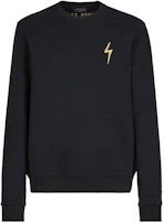 Giuseppe Zanotti GZ SS23 Black Logo Embroidered Crewneck Sweatshirt for Men ERU2017H01 Giuseppe Zanotti GZ SS23 Black Logo Embroidered Crewneck Sweatshirt for Men ERU2017H01