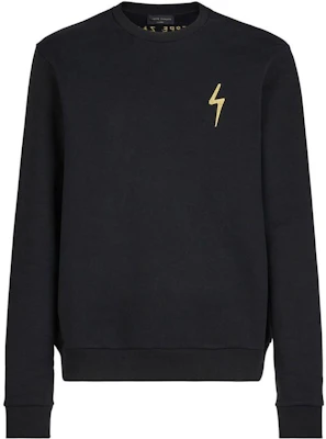 Giuseppe Zanotti GZ SS23 Baju Sejuk Hitam Logo Sulam Leher Bulat Lelaki ERU2017H01 Buy Giuseppe Zanotti GZ SS23 Baju Sejuk Hitam Logo Sulam Leher Bulat Lelaki ERU2017H01