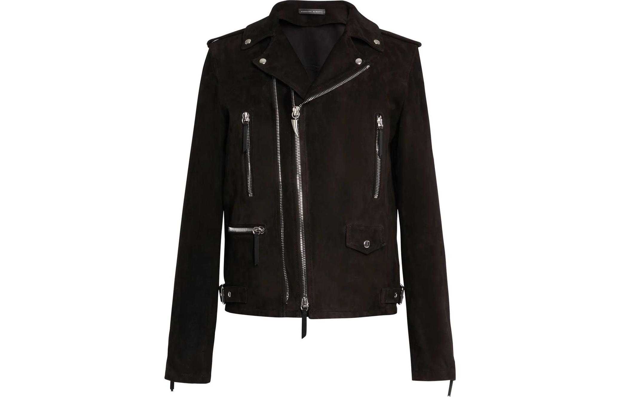 Giuseppe Zanotti GZ SS23 Black Solid Moto Jacket with Zipper Pockets Men ERU2006001