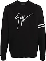 Giuseppe Zanotti GZ SS23 Logo Print Crewneck Sweatshirt Black Casualwear ERU3012002 Giuseppe Zanotti GZ SS23 Logo Print Crewneck Sweatshirt Black Casualwear ERU3012002