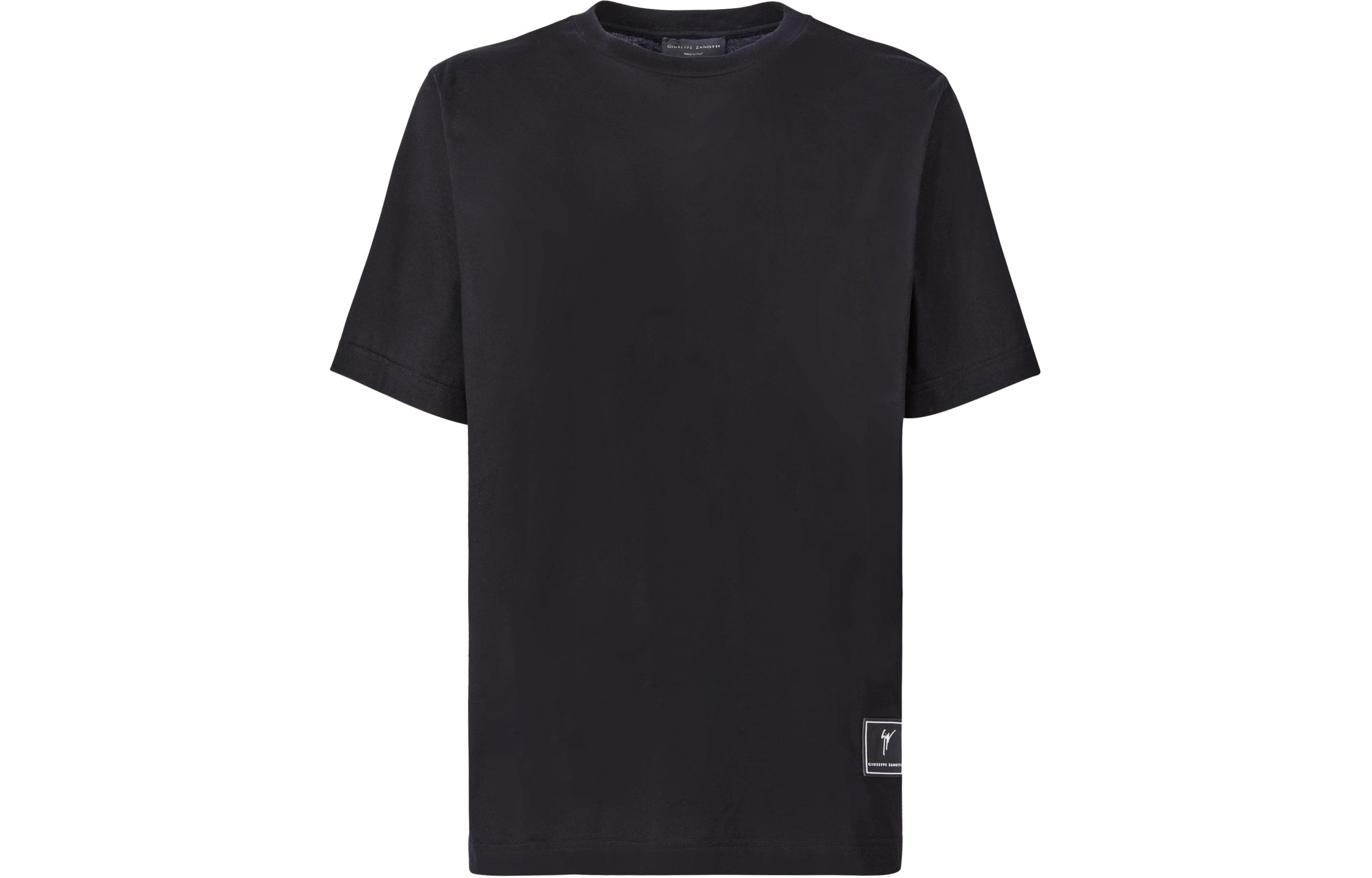 Order Camiseta Negra Casual Cuello Redondo Giuseppe Zanotti GZ SS24. ERU4003001