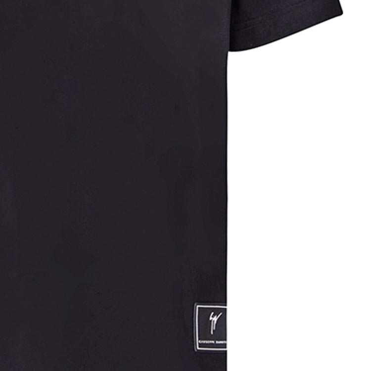 Cheap Camiseta Negra Casual Cuello Redondo Giuseppe Zanotti GZ SS24. ERU4003001