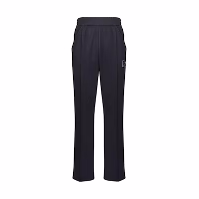 Giuseppe Zanotti GZ SS24 Smoked Black Logo Patch Elastic Waist Pants ERU4005001