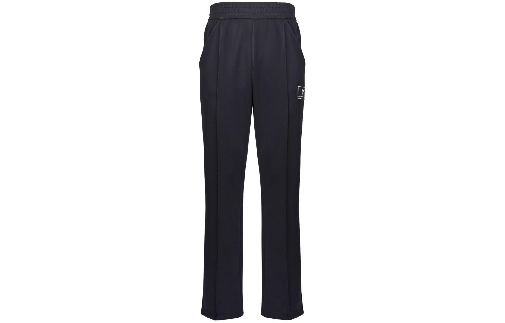 Order Giuseppe Zanotti GZ SS24 Pantalones Negros Logo Elástico Cintura ERU4005001